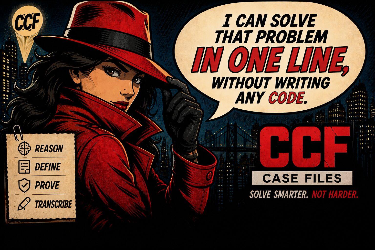 Correct Code Framework Case Files investigation poster